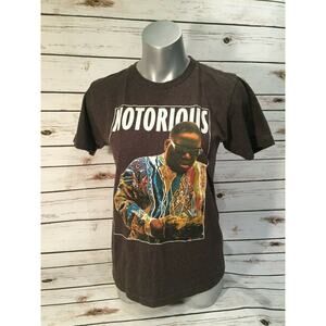 Notorious B.I.G. BIG Biggie Smalls King Rap Gangsta Rapper T-Shirt Cash Hand S